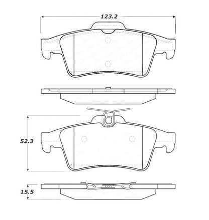 StopTech Street Touring 07-09 Mazdaspeed3 / 06-07 Mazdaspeed6 Rear Brake Pads - eliteracefab.com