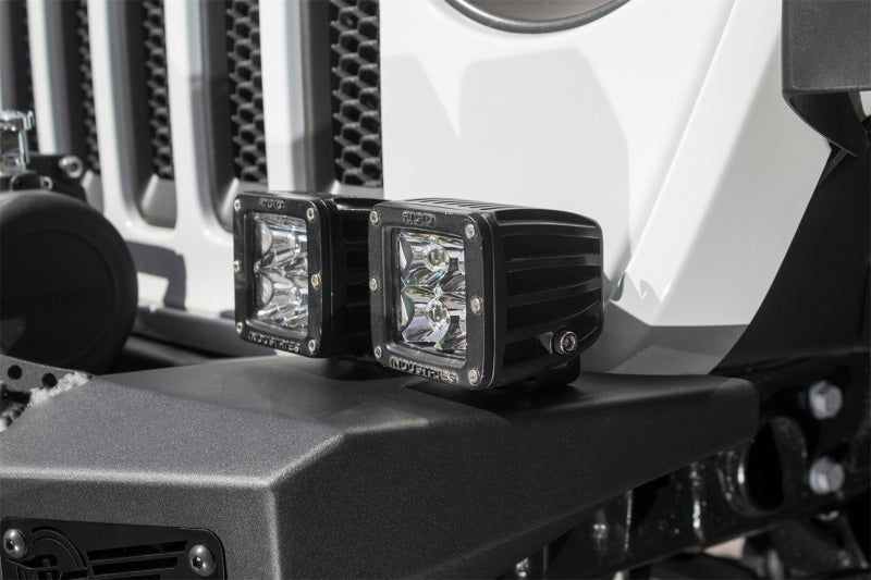 Addictive Desert Designs 2018 Jeep Wrangler JL Rock Fighter Front Bumper w/ Low Profile Top Hoop - eliteracefab.com