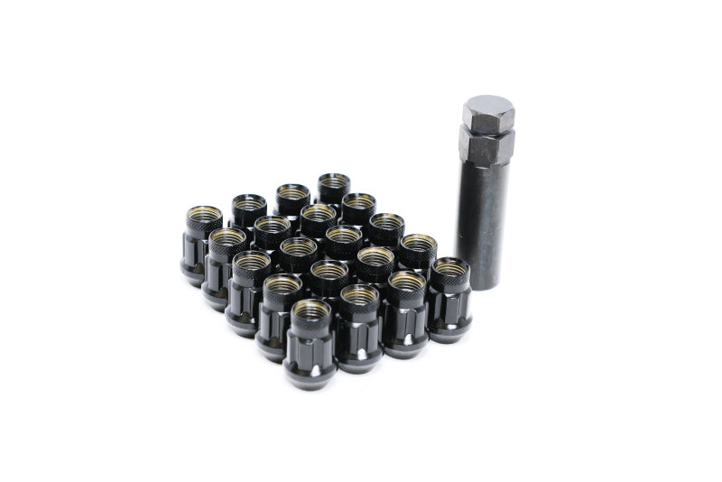 WHEEL MATE MONSTER LUG 35 SHORT LUG NUT SET OF 20 – BLACK 14×1.50 - eliteracefab.com