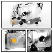 Load image into Gallery viewer, Xtune Ford F250/350/450 Superduty 99-04 Crystal Headlights w/ Bumper Lights HD-JH-FF25099-AM-C - eliteracefab.com