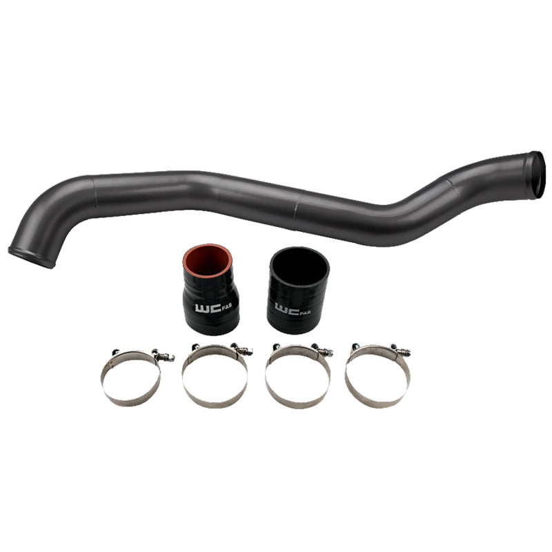 Wehrli 01-04 Chevrolet 6.6L LB7 Duramax Driver Side 3in Intercooler Pipe - Gloss Black - eliteracefab.com