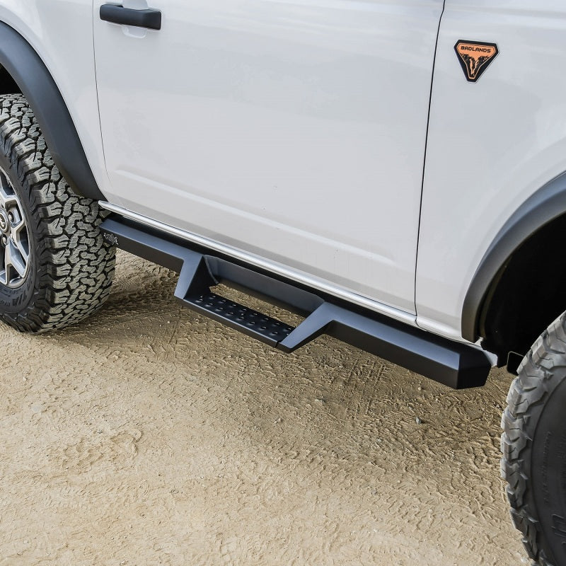 Westin/HDX 2021+ Ford Bronco (2-Door) Drop Nerf Step Bars - Textured Black - eliteracefab.com