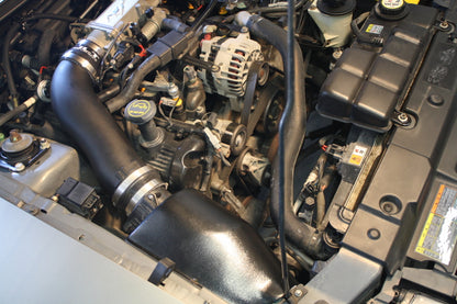 JLT 96-04 Ford Mustang GT Black Textured Ram Air Intake Kit w/Red Filter - eliteracefab.com