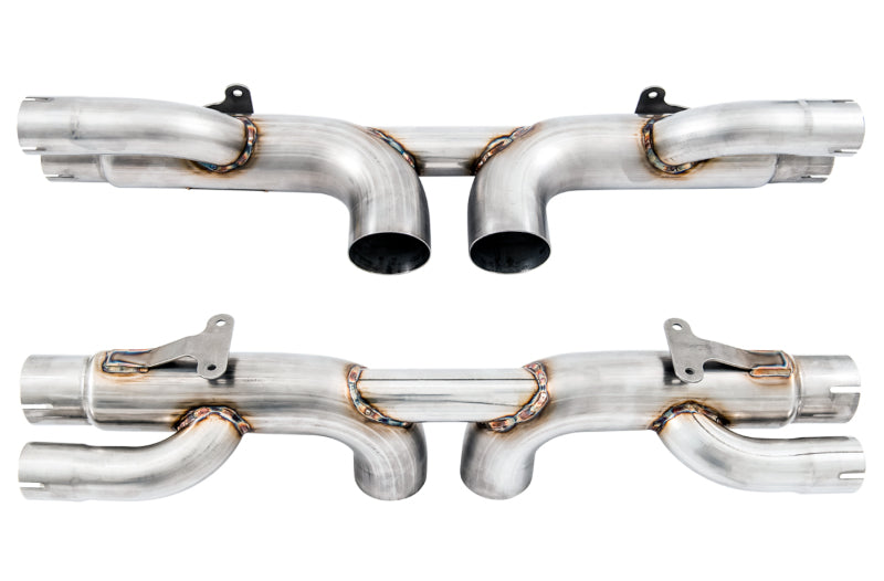 AWE Tuning Porsche 991 GT3 / RS Center Muffler Delete - Chrome Silver Tips AWE Tuning