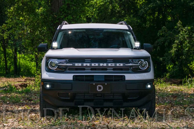 Diode Dynamics 2021 Ford Bronco Stage Series 2in LED Ditch Light Kit - Sport Yellow Pro Combo