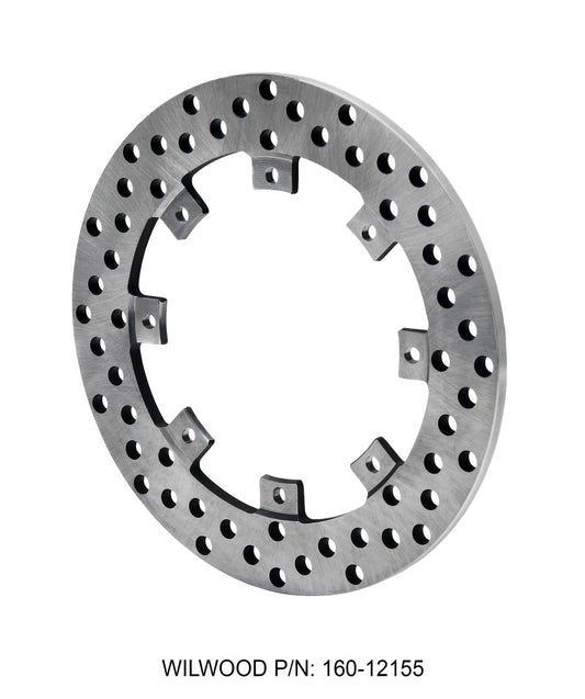 Wilwood Rotor-SuperAlloy-Rear Drag-Drilled 11.44 x .350 - 8 on 7.00in Wilwood