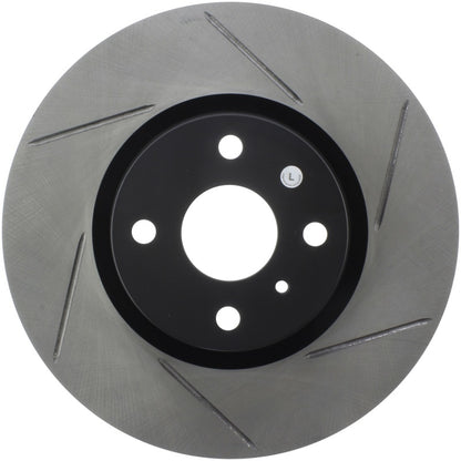 StopTech 16-18 Mazda Miata MX-5 Sport Slotted Front Left Rotor - eliteracefab.com