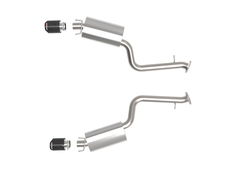 aFe Lexus IS350 14-22 V6-3.5L Takeda Axle-Back Exhaust System- Carbon Fiber Tip aFe