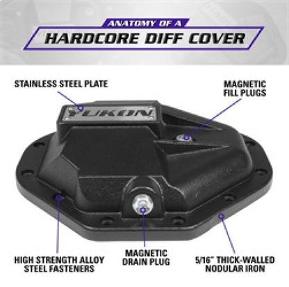 Yukon Gear Hardcore Nodular Iron Cover for Chrysler 9.25in Rear Differential Yukon Gear & Axle