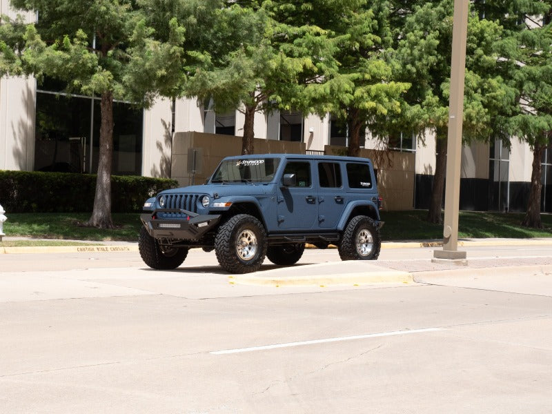 Road Armor 18-20 Jeep Wrangler JL SPARTAN Bolt-On Front Bumper Skid Plate Guard - Tex Blk Road Armor