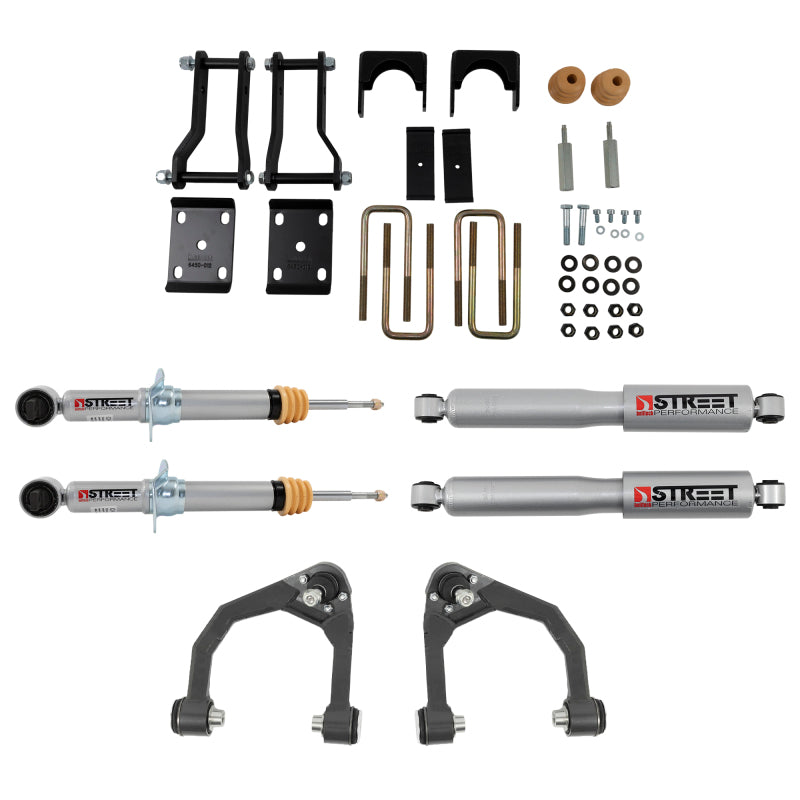 Belltech 2019-2023 Ford Ranger 2wd (All Cabs) Front And Rear Complete Kit w/ Street Performance Shocks