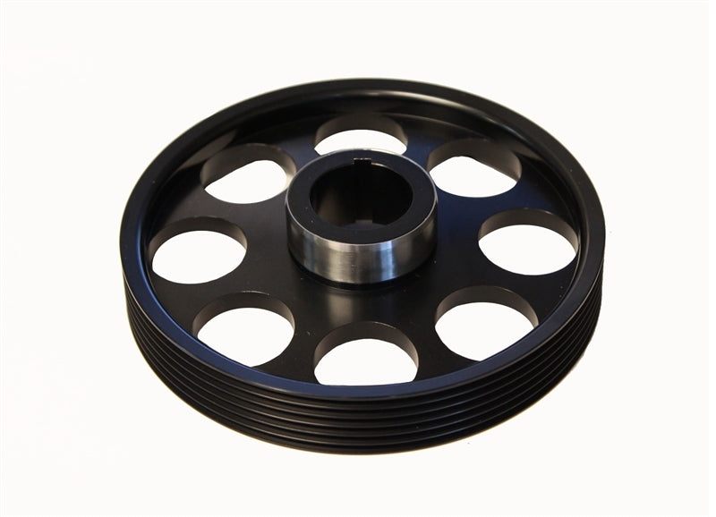 Torque Solution Lightweight Crank Pulley (Black): Hyundai Genesis Coupe 3.8 2010+ Torque Solution