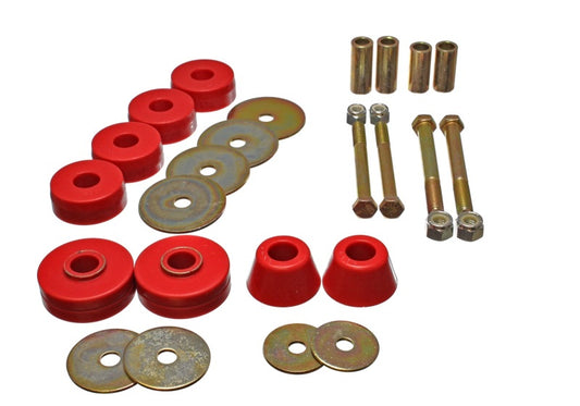 Energy Suspension Chevy Pickup Body Mounts - Red - eliteracefab.com