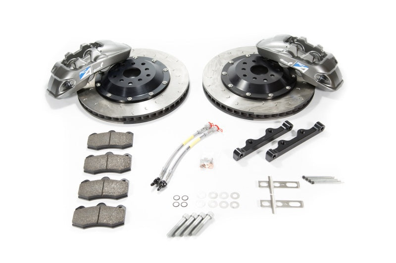 Alcon 2009+ Nissan GT-R R35 380x33mm Rotor Grey 4 Piston Caliper RC4 Rear Axle Kit