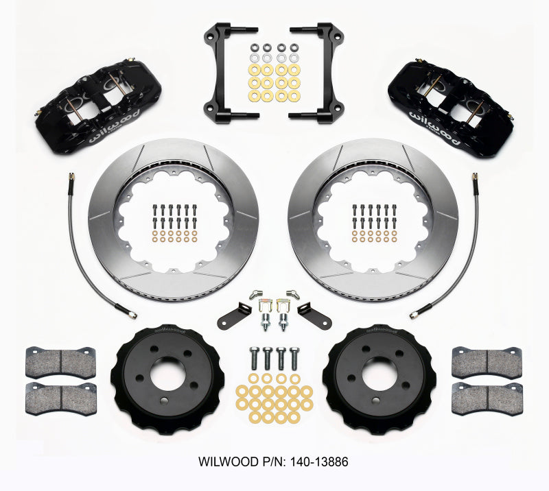 Wilwood AERO6 Front Hat Kit 14.00 2015-Up Mustang w/Lines Wilwood