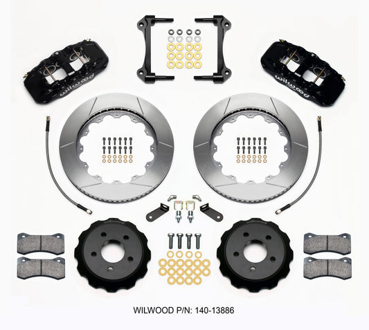 Wilwood AERO6 Front Hat Kit 14.00 2015-Up Mustang w/Lines Wilwood