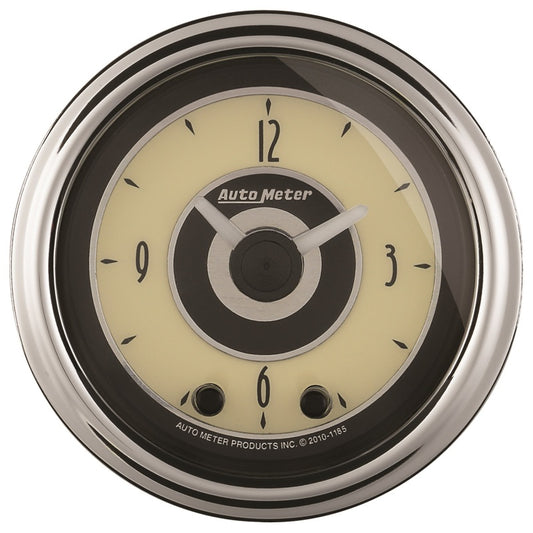 AutoMeter Gauge Clock 2-1/16in. 12HR Analog Cruiser Ad 1184
