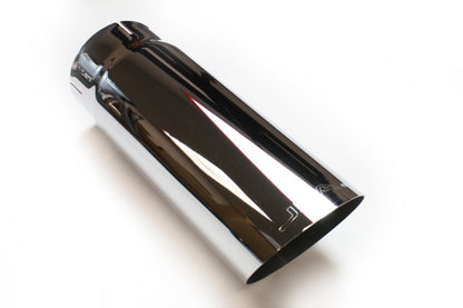JBA 4in x 4.5in x 12in Angle Cut Chrome Plated Exhaust Tip JBA
