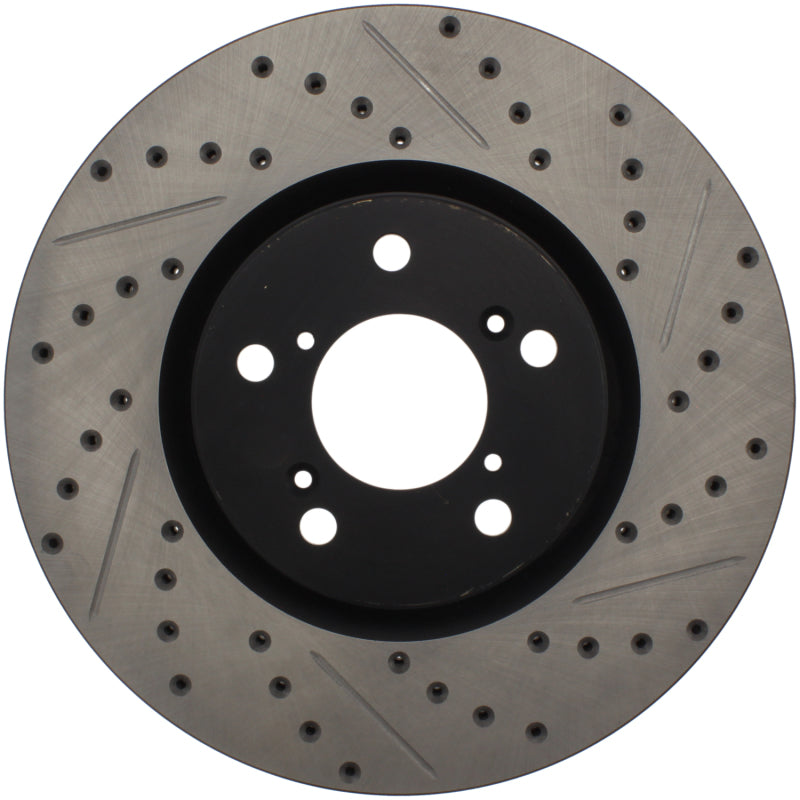 StopTech 07-08 Acura MDX SportStop Slotted & Drilled Left Front Rotor - eliteracefab.com