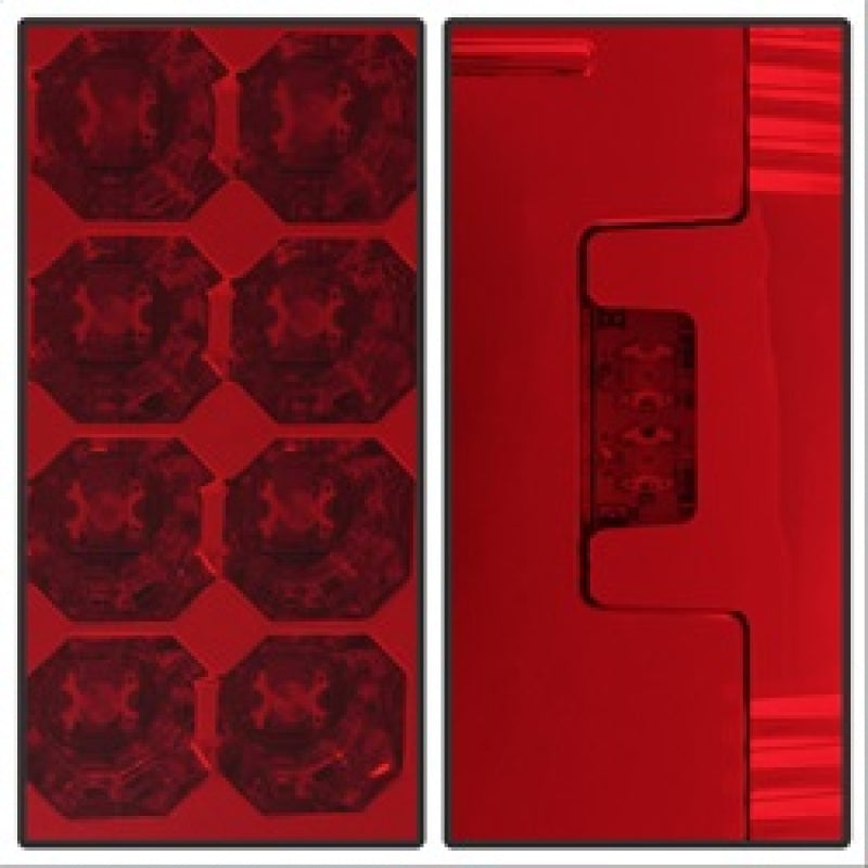 Spyder Ford F150 side 97-03/F250/350 Duty 99-07 LED Tail Lights Red Clear ALT-YD-FF15097-LED-RC - eliteracefab.com