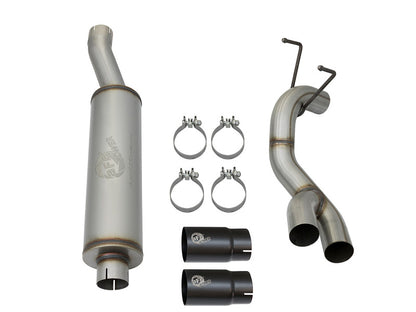 aFe Rebel Series 3-1/2in 409 SS Cat-Back Exhaust System w/Black Tip RAM 2500/3500 14-17 V8 6.4L aFe