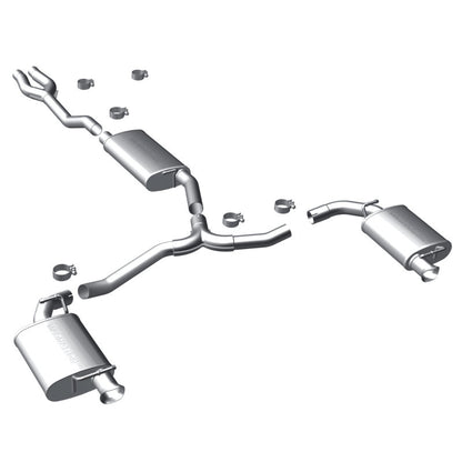 MagnaFlow 11-12 Dodge Charger V6 3.6L Dual Split Rear Exit Stainless Cat-Back Performance Exhaust Magnaflow