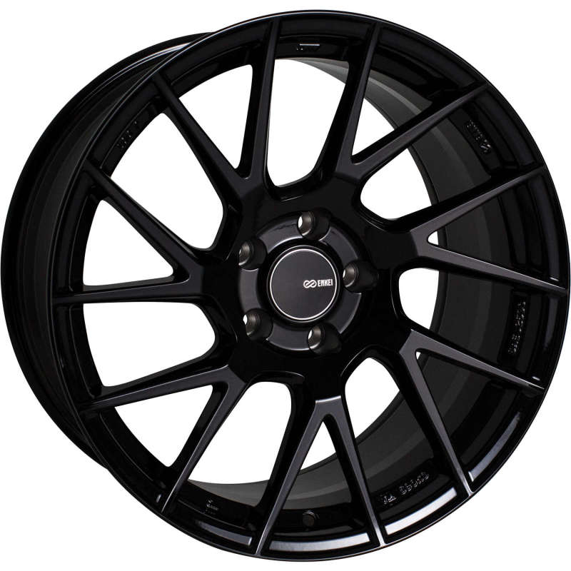 Enkei TM7 18x8.0 5x112 45mm Offset 72.6mm Bore Gloss Black Wheel Enkei