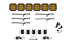 Load image into Gallery viewer, Diode Dynamics SS5 Pro Universal CrossLink 6-Pod Lightbar - Yellow Driving