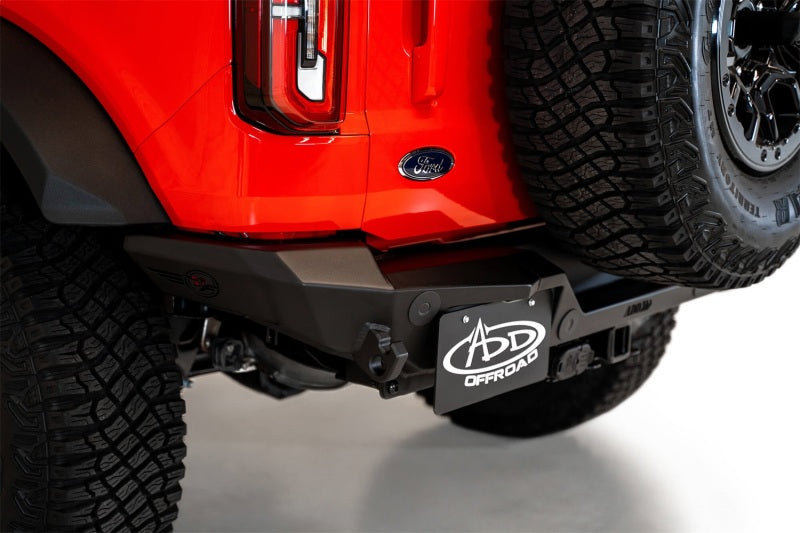 Addictive Desert Designs 2021+ Ford Bronco Rock Fighter Rear Bumper - Hammer Black - eliteracefab.com