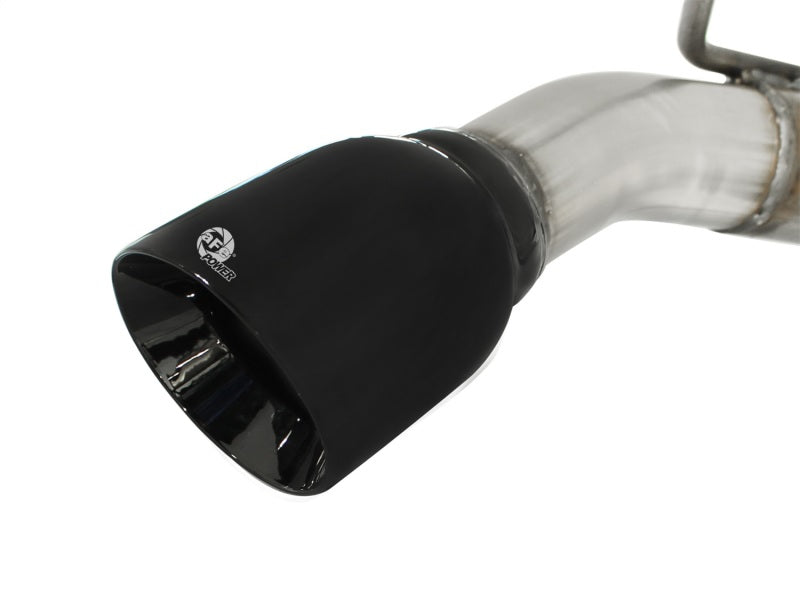 aFe MACHForce XP Exhaust 2.5in Stainless Steel CB/10-13 Chevy Camaro V6-3.6L (td) (gloss blk tip) aFe