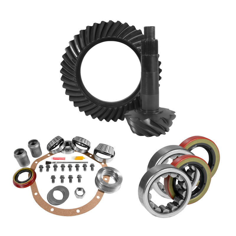 Yukon 8.875in GM 12T Thick 3.73 Rear Ring & Pinion Install Kit Axle Bearings and Seals Yukon Gear & Axle