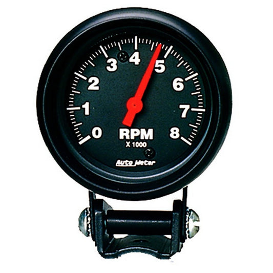 Autometer Black 2-5/8 inch 8000 rpm Tachometer Mini Tach Gauge 2892
