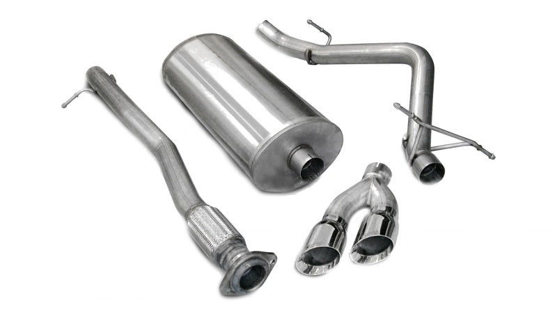 Corsa 07-08 Chevrolet Silverado Crew Cab/Short Bed 1500 4.8L V8 Polished Sport Cat-Back Exhaust CORSA Performance