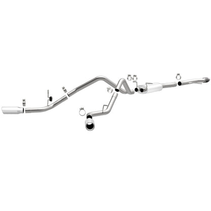 Magnaflow 14 Chev Silverado V8 5.3L CC/EC Cab Dual Split Behind Rear Tires Exit SS Cat Back Perf Exh Magnaflow
