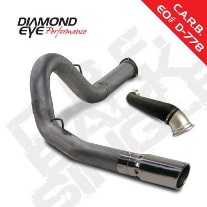 Diamond Eye KIT 5in DPF-BACK SGL w/ TDP SS 07.5-10 Chevy/GMC 6.6L Duramax 2500/3500 Diamond Eye Performance