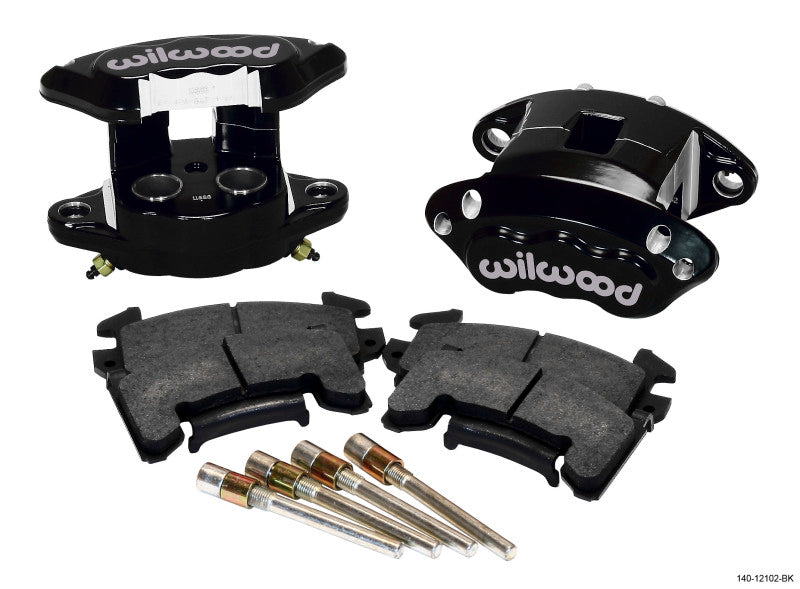Wilwood D154 Rear Caliper Kit - Black 1.12 / 1.12in Piston 0.81in Rotor Wilwood