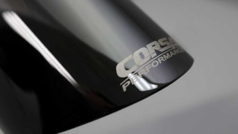 Corsa Single Universal 3.0in Inlet / 4.0in Outlet Black PVD Pro-Series Tip Kit CORSA Performance