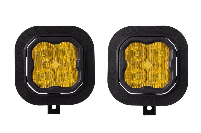 Diode Dynamics SS3 Type SD LED Fog Light Kit Pro - Yellow SAE Fog