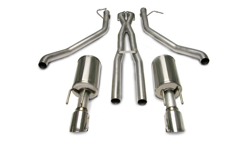 Corsa 05-06 Pontiac GTO 6.0L V8 2.5in Sport Cat-Back + XPipe Exhaust Polished Tips - eliteracefab.com