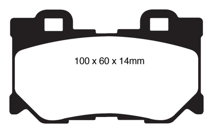 EBC 08-15 Infiniti G37 3.7 Greenstuff Rear Brake Pads - eliteracefab.com