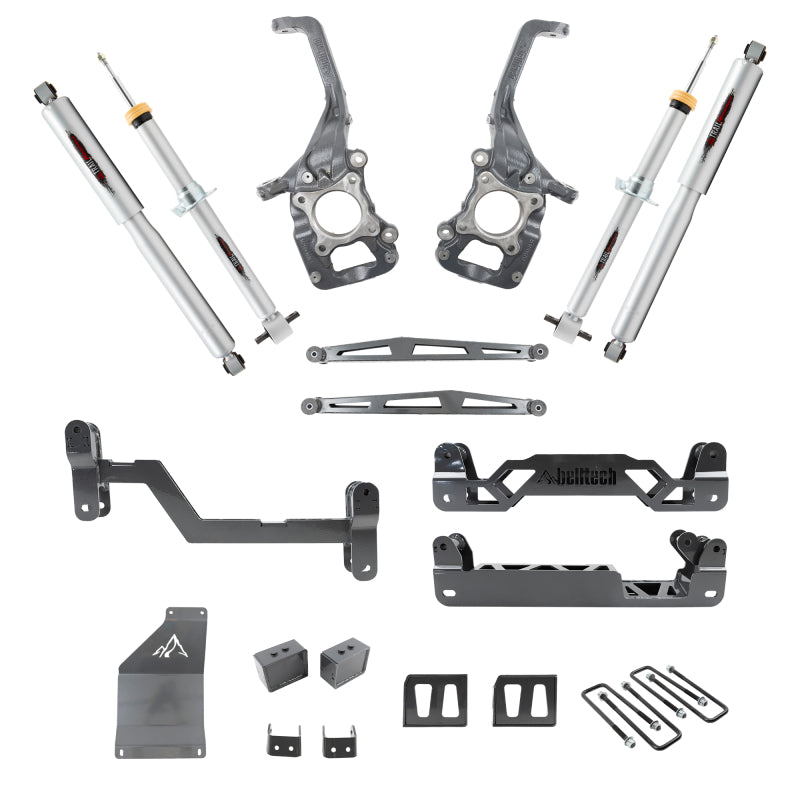 Belltech 15-20 Ford F-150 6in-7in Lift Kit w/ Trail Performance Struts & Shocks - eliteracefab.com