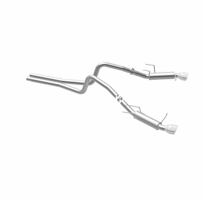 Magnaflow 2014 Ford Mustang V6 3.7L Comp Series Dual Split Rear Polished Stainless C/B Perf Exhaust Magnaflow