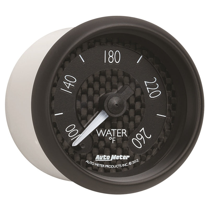 Autometer GT Series 52mm Full Sweep Electronic 100-260 Deg F Water Temperature Gauge 8055