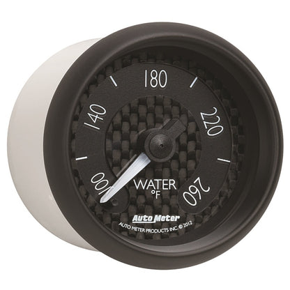 Autometer GT Series 52mm Full Sweep Electronic 100-260 Deg F Water Temperature Gauge 8055