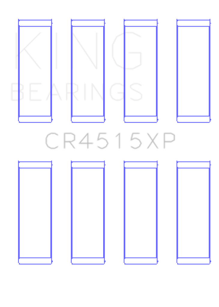 King Chrysler Ford  Mazda Duratec 121ci 2.0L 16v Connecting Rod Bearing Set - Set of 4