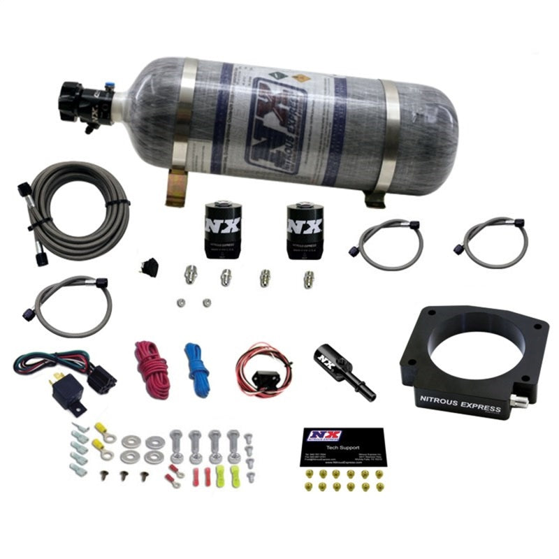 Nitrous Express 15-17 Ford Mustang GT350 5.2L Nitrous Plate Kit w/12lb Bottle