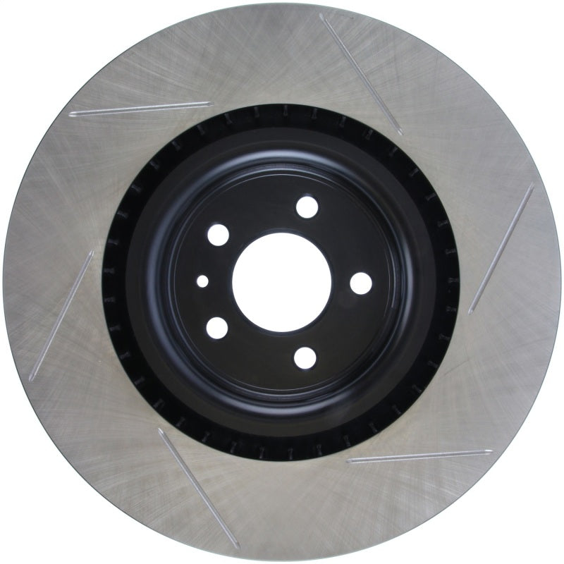 StopTech Premium High Carbon 13-14 Ford Mustang/Shelby GT500 Right Front Disc Slotted Brake Rotor - eliteracefab.com