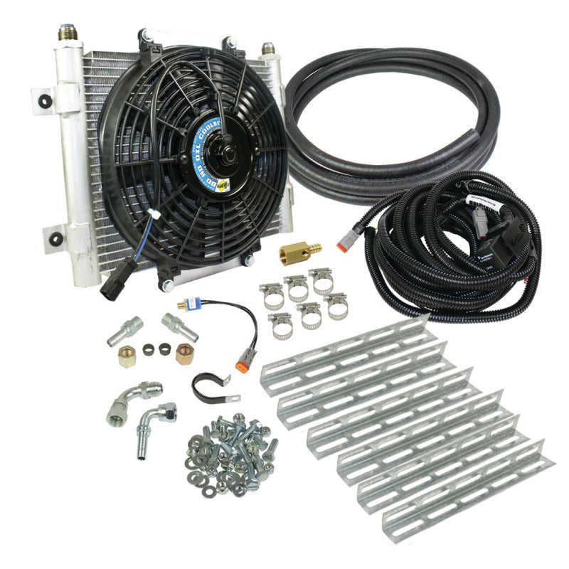 BD Diesel Xtruded Trans Oil Cooler - 3/8 inch Cooler Lines