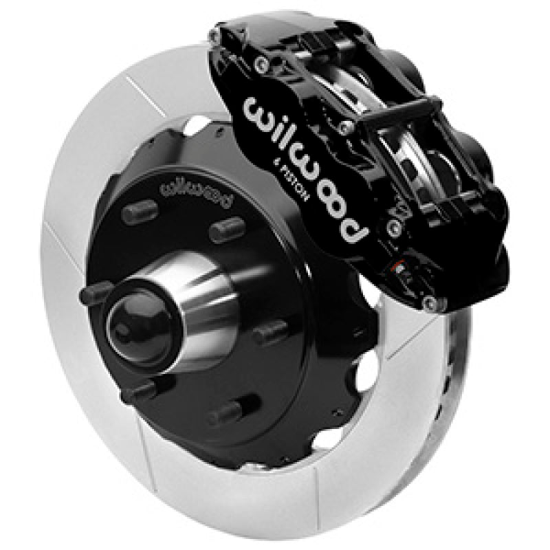 Wilwood 63-87 C10 CPP Spindle FNSL6R Front BBK 13in Slotted 6x5.5 BC - Black Wilwood