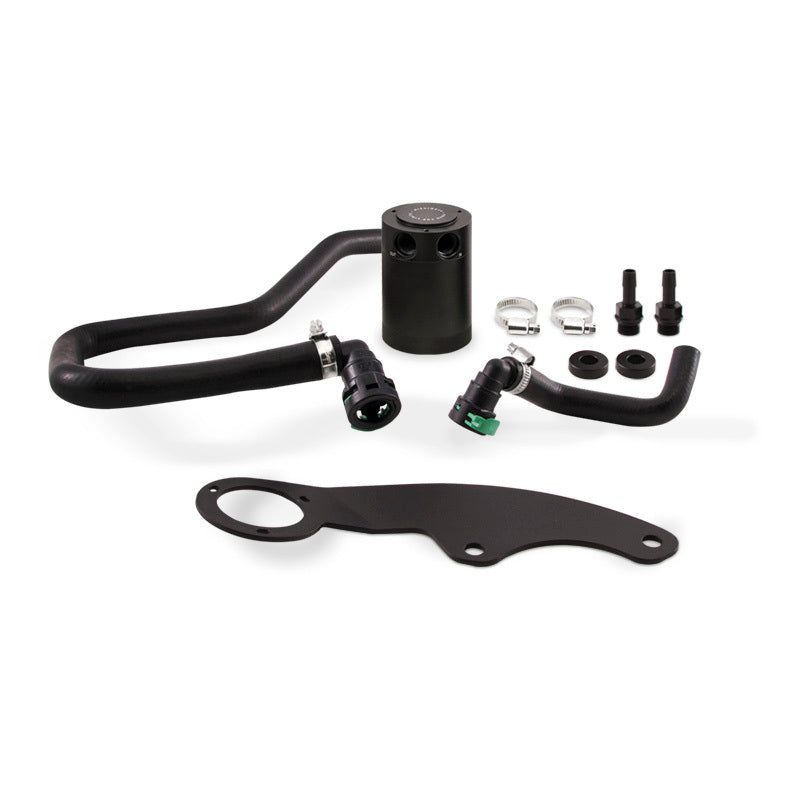 Mishimoto 11-14 Ford Mustang GT Baffled Oil Catch Can Kit - Black - eliteracefab.com